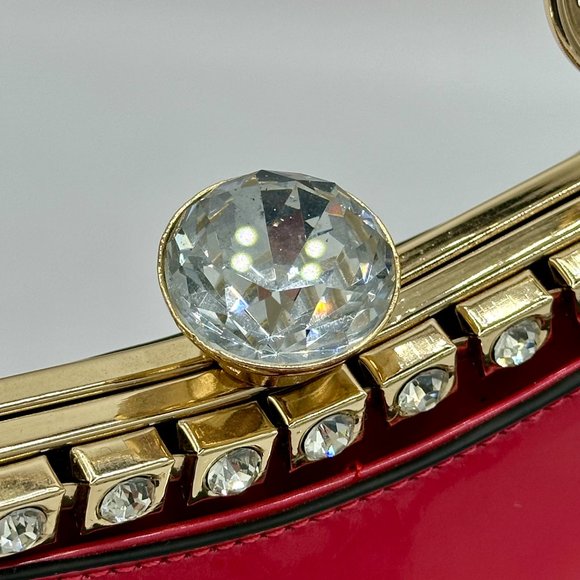 NWT Brangio Italy Starry Embrace Metallic Clutch/Crossbody - Rose - Picture 11 of 15